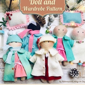 Nähschnittmuster für Babypuppen, Winterkleidungsgarderobe (PDF-Schnittmuster)