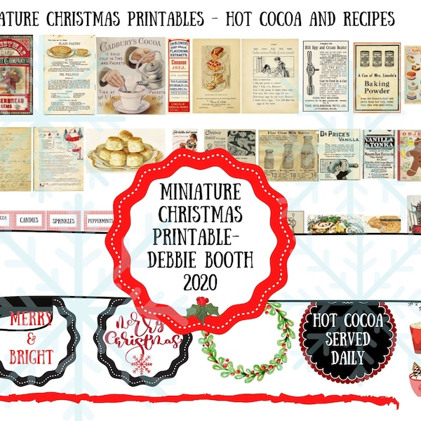 Miniature Christmas Printable - Etsy