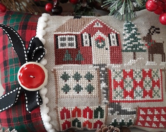 Cross Stitch Pattern  Houses and Quilts - Christmas Winter Cottage 2019 Pattern PDF Download Pattern