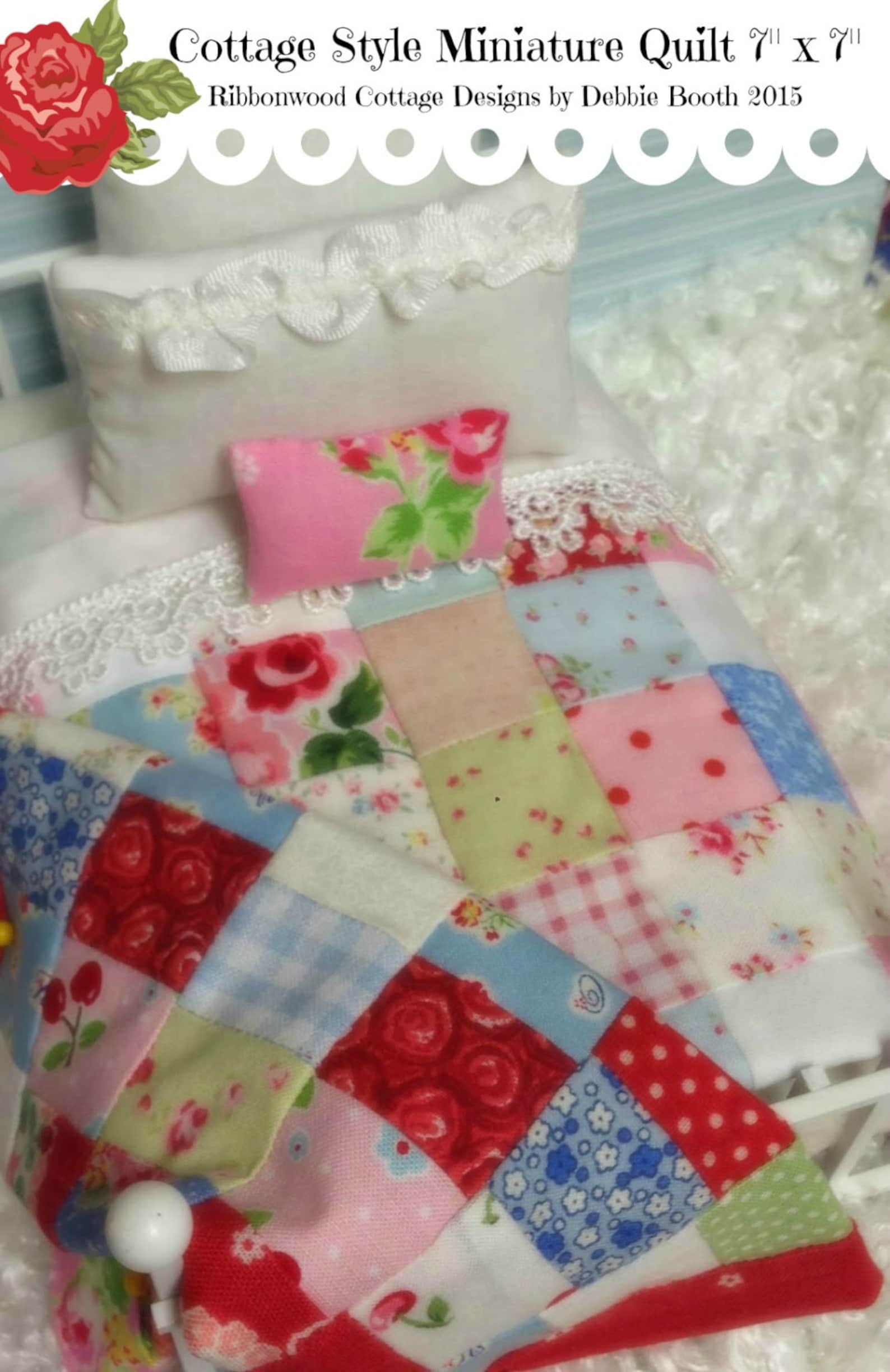 Miniature Quiltcottage Style 7 X 7 Dollhouse Etsy