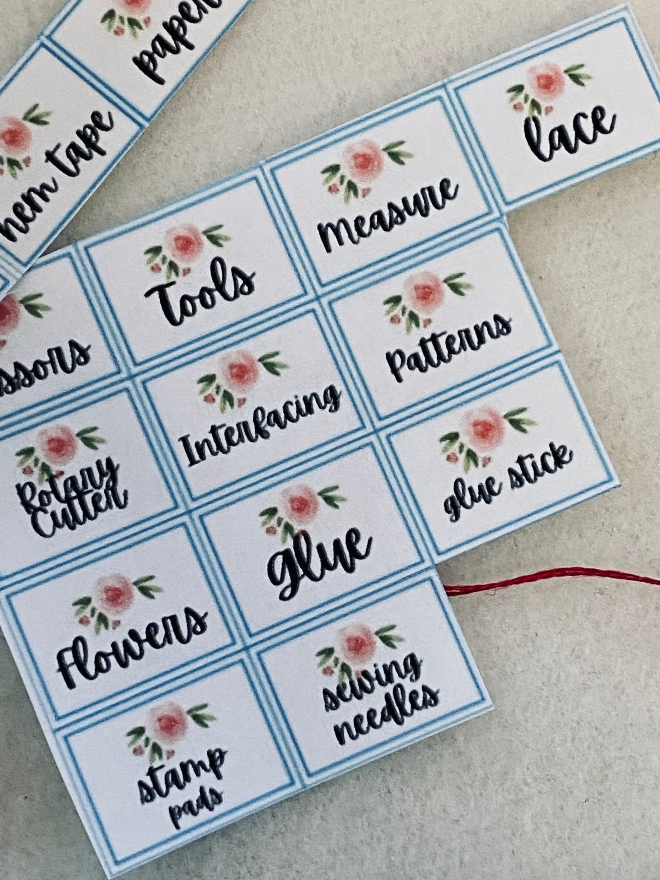Miniature Spring Kitchen Canister Baking Labels and Clipart - Etsy
