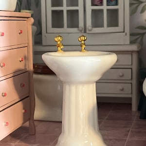 Sale Miniature Dollhouse Sink |Bathroom Sink | dollhouse scale