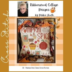 Pumpkin Spice Fall Cross Stitch | Cross Stitch Pattern | Chart