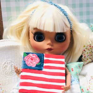 Painted Flag Canvas 3”x3”
