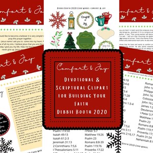 Andachtsschrift und Glaube Kunst - Trost & Freude Monatliche Andachten Glaube Schrift Ephemera Download
