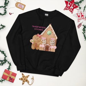 Gingerbread Cookies Gingerbread House Christmas Winter Unisex Sweatshirt choose color