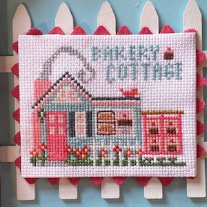 Bakkerijhuisje | Pdf kruissteek | Patroon | Cottage-serie | Kruissteken | Onmiddellijke download