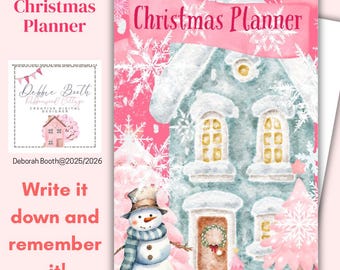 Christmas Planner | Holiday Planning Pages | Printable | Immediate Download | See Description