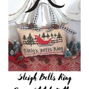 Cross Stitch Pattern Christmas Sleigh  PDF Immediate Download