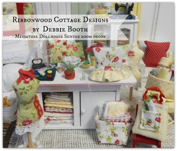 dollhouse sewing room