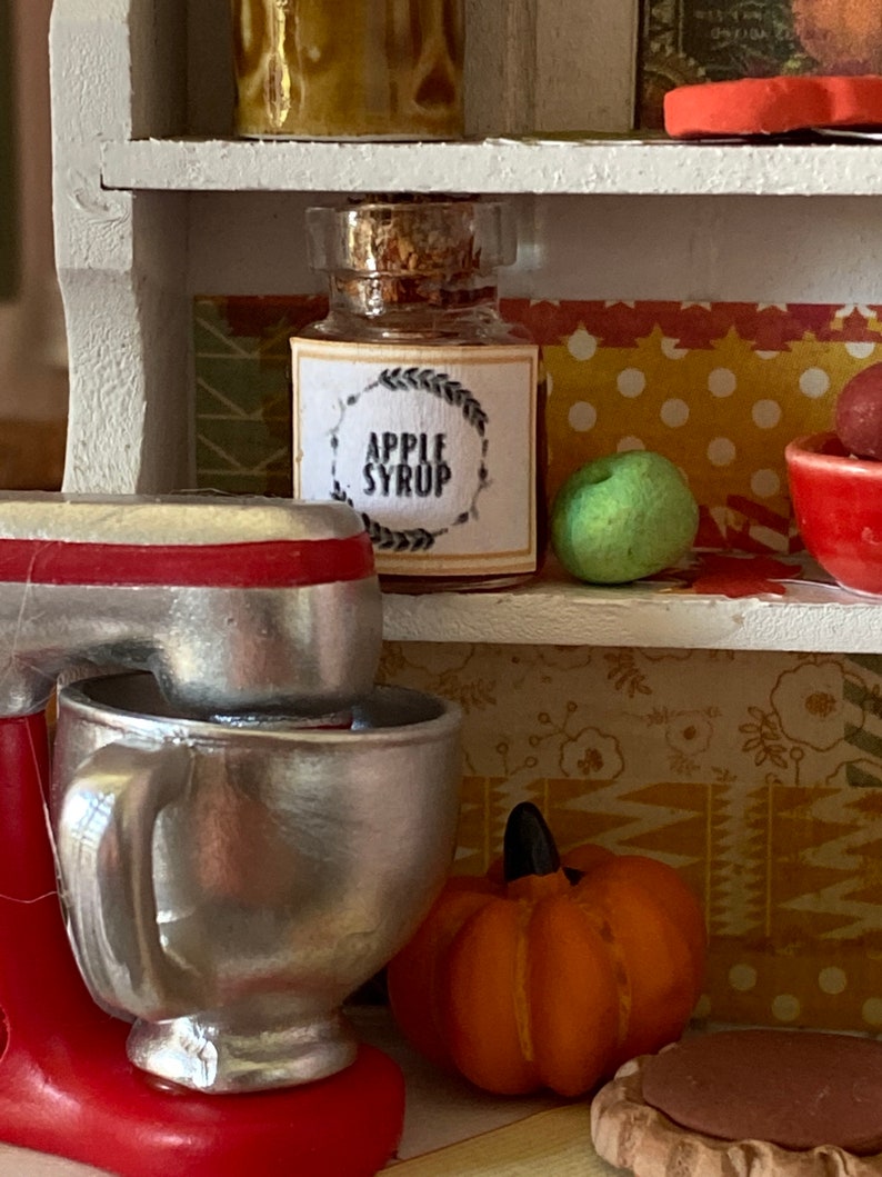 Miniature Fall Clipart Canister Labels Pantry Labels Autumn Etsy