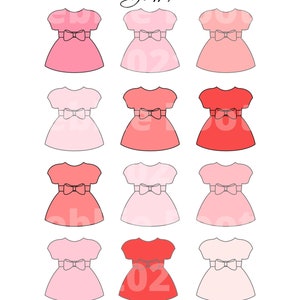 Sweetheart Dresses Printable Download PDF