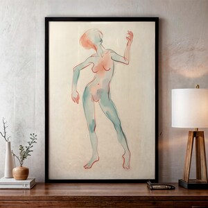 Watercolor print, watercolor drawing, watercolor art, watercolor portrait, portrait poster, wall art, digital download, female drawing