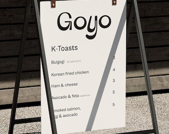 Custom A-Frame Sign, Menu Signage, Outdoor Sidewalk Signs, Sandwich Signage, Swinging Signage, Sidewalk Signage, Frame Signage,Standing Sign