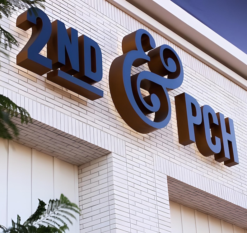 Storefront Channel Letters Storefront Sign, Backlit Business Sign, 3D Letter Sign, Salon Sign ...