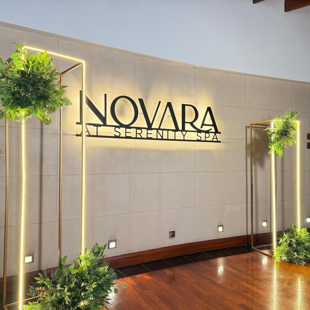 Floater Signage Outdoor Sign, Backlit Business Sign, Salon Sign, Floating Sign, Raised ...