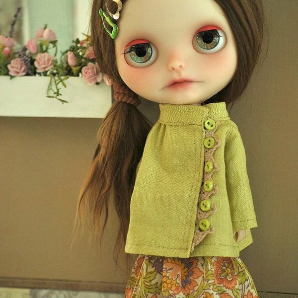 Atomic Blythe Two Piece Forest Girl Skirt and Jacket Set  Mori Natural Kei