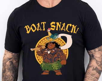 Maui Boat Snack Shirt, Disney Moana Hei Hei T-shirt, Disneyland Snack Sweatshirt, Maui Dad Trip Tee, Walt Disney Shirt