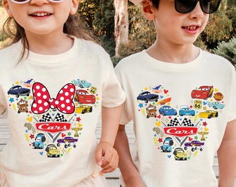 Disney Cars Shirt, Lightning McQueen Shirt, Mickey Head Cars T-shirt, Duc Hudson Shirt, Disney Pixar T-shirt, Tow Mater Shirt