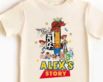 Camiseta de cumpleaños de Toy Story, camiseta de cumpleaños de Toy Story, sudadera de Disney para niño, camisetas de Pixar para niña, fiesta de Toy Story, Lightyear para niño pequeño