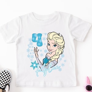 Princess Elsa Birthday Shirt, Disney Frozen Birthday Girl Tee, Custom Birthday Party Sweatshirt, Princess Kids Birthday Gift
