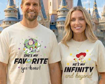 Unendlich und darüber hinaus Paar Shirt, Toy Story Passendes T-Shirt, Buzz Lightjahre Jessie Sweatshirt, Disney Frau Mann Shirts