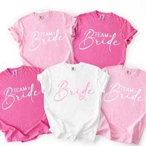 Bachelorette T-shirt ,Bride Tee, Team Bride Shirt, Wedding Party Matching Tees, Bride Tribe Gift, Bridal Shower Shirts, Bride Squad Trip Top