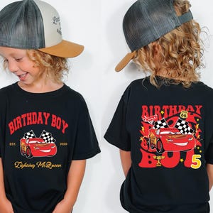 McQueen Birthday Shirt, Disney Cars Birthday Boy Tee, Pixar Pit Crew Sweatshirt, Lightning Party Gift, Racing Car Birthday Trip