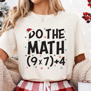 Jullärare-tröja, Gör matematik-tröja, matematikmeme-tröja, rolig jullärare-gåva, lärar-helgtröja