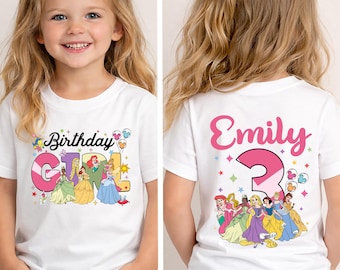Birthday Princess Shirt, Disney Girls Birthday Party Tee, Cinderella Toddler Sweatshirt, Disneyland Birthday Trip Tees, Mermaid Birthday