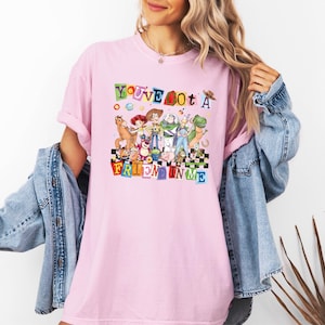 Toy Story You've Got a Friend in Me Shirt, Woody Buzz Jessie Tee, Watercolor Toy Story 5 Tees, Best Friends Trip T-shirts