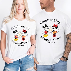 Disney Anniversary Shirt, Mickey Husband Wife Celebration Tee, Disneyland Marriage Anniversary Couple Shirt, Disney Valentine&#39;s Day Shirt
