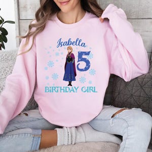 Disney Elsa Birthday Girl Shirt, Princess Elsa Birthday Family T-Shirt, Elsa Anna Birthday Party Tee, Disney Frozen Birthday Matching Shirts
