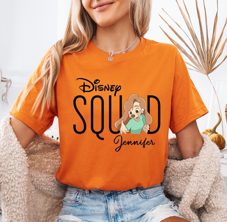 Chemise escouade Disney, t-shirt voyage Mickey et ses amis, sweat-shirt personnalisé Disneyland, t-shirts tous les personnages Disney, T-shirt assorti pour les vacances en famille image 3