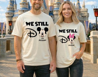 We Still Do Disney Couple Shirt, Mickey Anniversary Tee, Minnie Wedding Celebrating Gift, Wife Husband Custom Years Sweatshirt