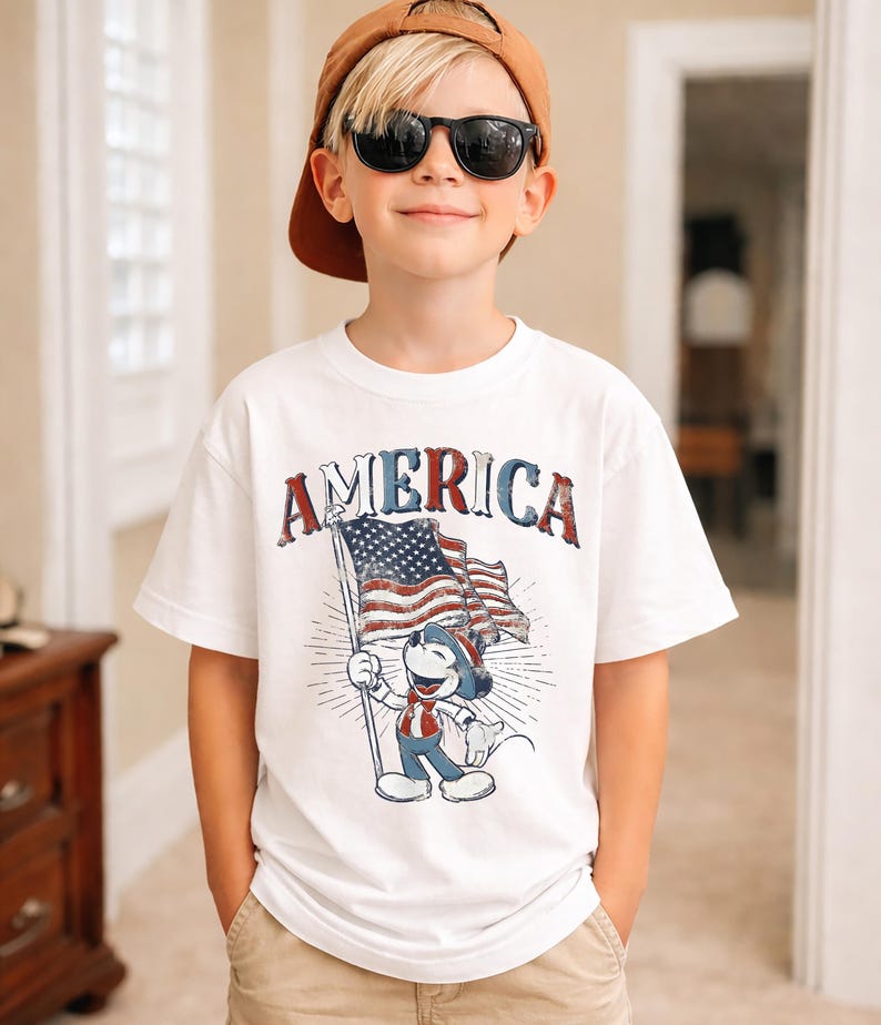Retro Mickey America Shirt, 4th of July Disney Tee, 250th Anniversary Sweatshirt, Independence Day Tees, Patriotic American Flag Shirts