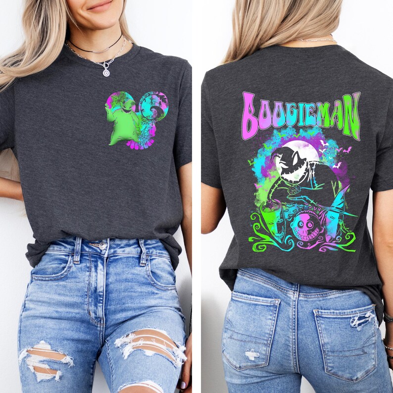 Halloween Oogie Sweatshirt, Disney Mickey Head Spooky Tee, Nightmare Before Christmas T-shirt, Spooky Season Horror Hoodie