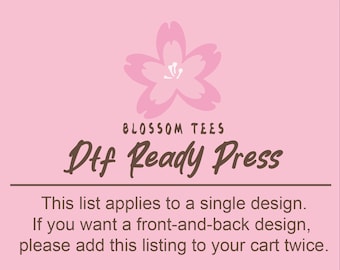 Etiqueta de prensa lista para DTF - Prensa en caliente DTF