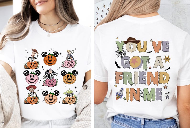 Toy Story Halloween Shirt, Disney Friends Spooky Tee, Woody and Buzz Lightyear Pumpkin Sweatshirt, Disneyland Fall Trip Hoodiee