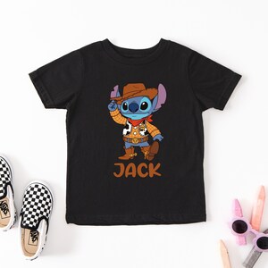 Toy Story Stitch Shirt, Disney Woody Costume Stitch Tee, Western Kids Sweatshirt, Disneyland Toddler Custom Tees