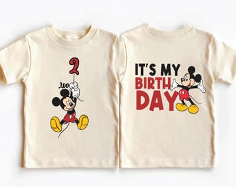 Mickey Birthday Boy Shirt, Minnie Birthday Girl Tee, Disney Family Birthday T-shirt, Disneyland Birthday Party Tee, Disney Birthday Trip Tee
