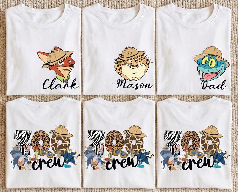 Zootopia 2 Shirt, Custom Disney Zoo Crew Sweatshirt, Animal Kingdom Tee, Wild About Sweater, WDW Safari Trip Tees, Judy Hopps and Nick Wilde