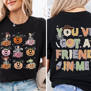 Toy Story Halloween Shirt, Disney Friends Spooky Tee, Woody and Buzz Lightyear Pumpkin Sweatshirt, Disneyland Fall Trip Hoodie
