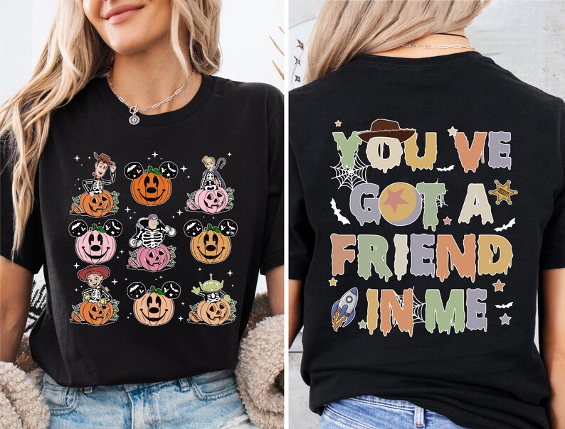 Toy Story Halloween Shirt, Disney Friends Spooky Tee, Woody and Buzz Lightyear Pumpkin Sweatshirt, Disneyland Fall Trip Hoodie