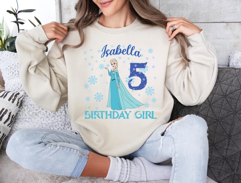 Disney Elsa Birthday Girl Shirt, Princess Elsa Birthday Family T-Shirt, Elsa Anna Birthday Party Tee, Disney Frozen Birthday Matching Shirts