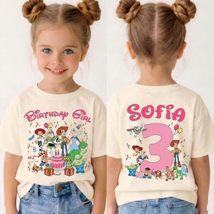 Toy Story Birthday Girl Shirt, Custom Disney Birthday Tee, Pixar Birthday Trip Gift, Disneyland Toddler Kids