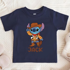 Toy Story Stitch Shirt, Disney Woody Costume Stitch Tee, Western Kids Sweatshirt, Disneyland Toddler Custom Tees