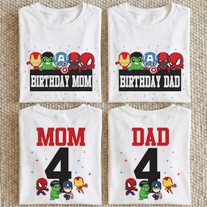 Marvel Birthday Boy Shirt, Disney Spiderman Birthday Party Tee, Custom Avengers Kids Gift, Iron Man Family Sweatshirt, Superhero Boys Tees