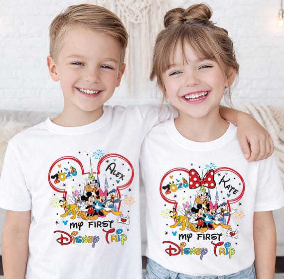 First Disney Trip 2026 Shirt, Mickey Minnie 1st Disneyland Tee