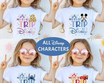 First Disney Trip 2026 Shirt, Mickey 1st Family Vacation Tee, All Disney Characters Kids Sweatshirt, Disneyworld Toddler T-shirt